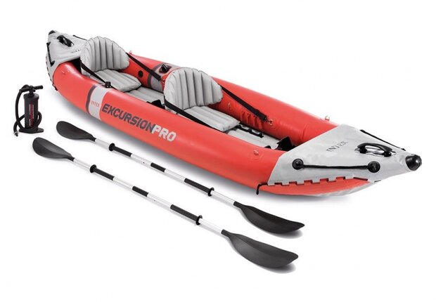 Excursion Pro kajak opblaasbaar 2-personen 384 cm rood
