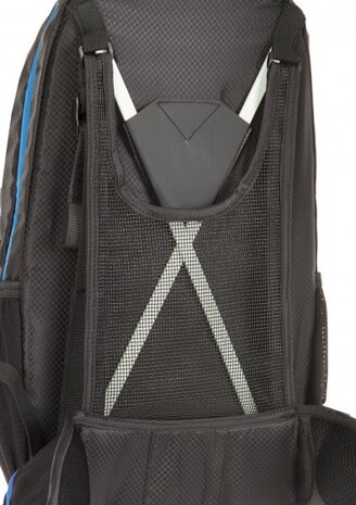outdoor-rugzak met drinkwaterzak zwart/grijs 15 liter