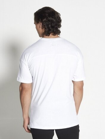 T-shirt Bodybuilding heren wit maat L