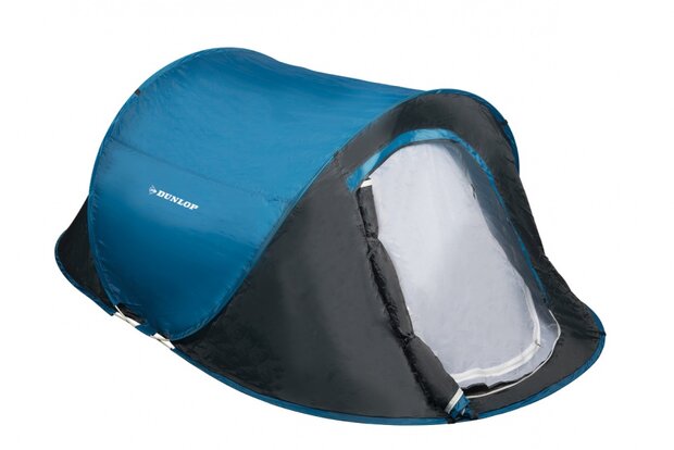 pop-uptent 2-persoons 255 x 155 x 95 cm blauw