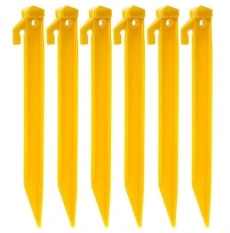 tentharingen 216 mm geel 6 stuks