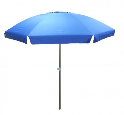 strandparasol 240 cm polyester UV-bestendig blauw