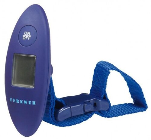digitale kofferweegschaal blauw