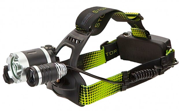hoofdlamp StormForce hoofdband 250 lumen zwart/groen