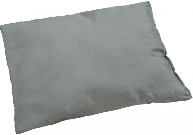 Reiskussen 35 x 25 cm polyester grijs