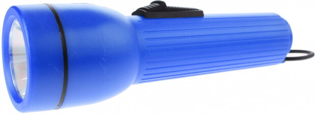 zaklamp led batterij 35 lm 19 cm blauw