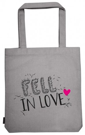 katoenen tas Ed, the Cat Fell in love 39 x 42 cm