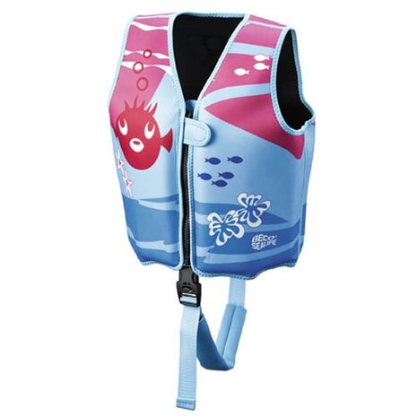 zwemvest meisjes roze/blauw maat M