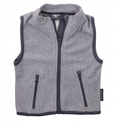 bodywarmer fleece junior grijs maat 116