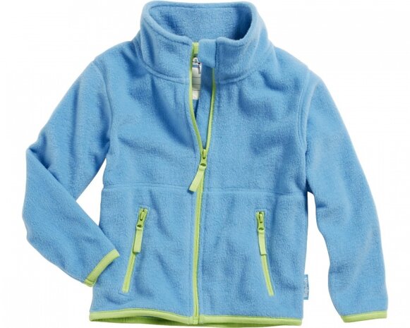 fleecejas junior blauw/groen maat 92