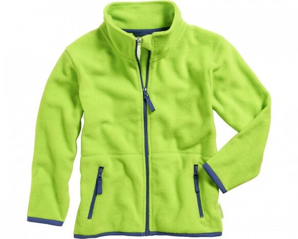 fleecejas junior groen/donkerblauw maat 92
