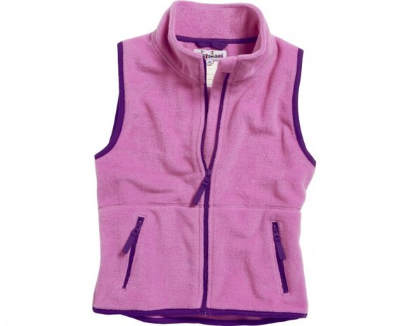 bodywarmer fleece meisjes roze/paars maat 74