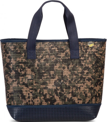 shopper Punta Loft dames 21 liter bruin/navy