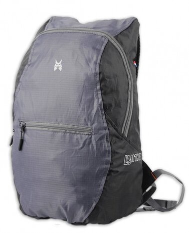 opvouwbare rugzak 44 x 28 cm zwart/grijs 10 liter