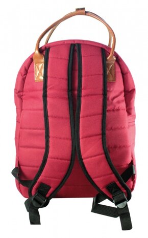 rugzak 14 liter rood/bruin