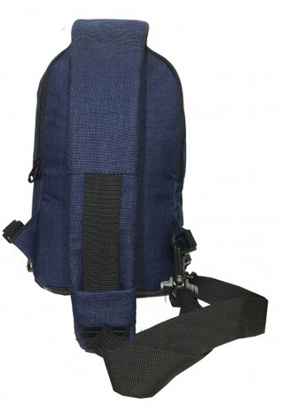 schoudertas Zita 4 liter blauw