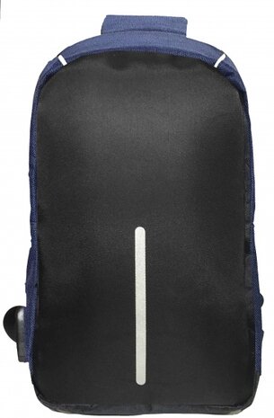 schoudertas Zita 4 liter blauw