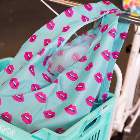 opvouwbare shopper lippen