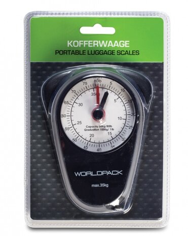 bagageweegschaal 35 kg zwart