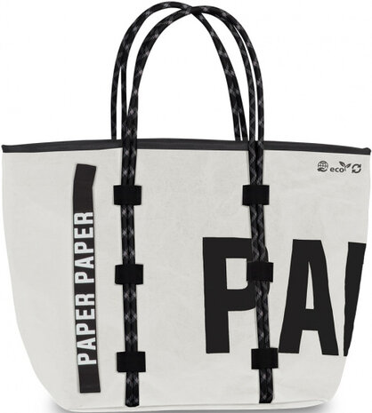 shopper Paper 23 liter papier wit/zwart