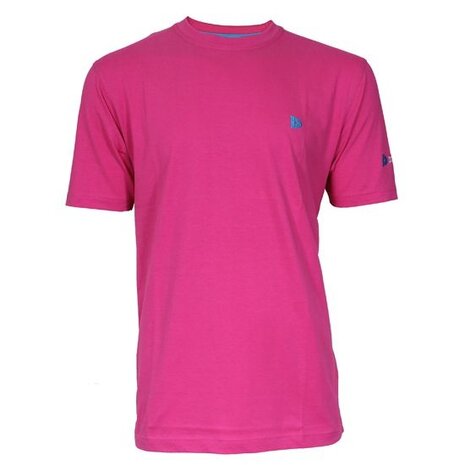 T-shirt Linear heren donkerroze maat S