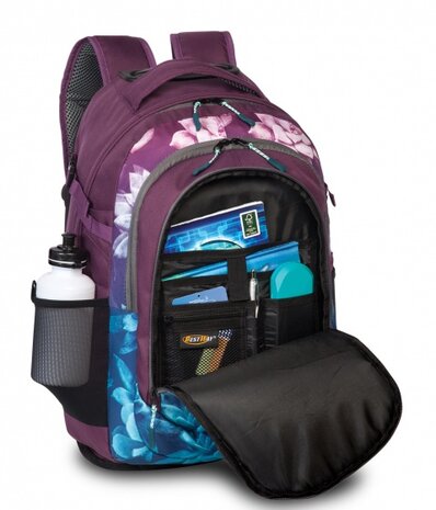 trolley rugzak Evolution Roller 21 liter softcase paars