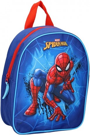 rugzak Spidey Power Spider-Man 28 x 22 cm blauw