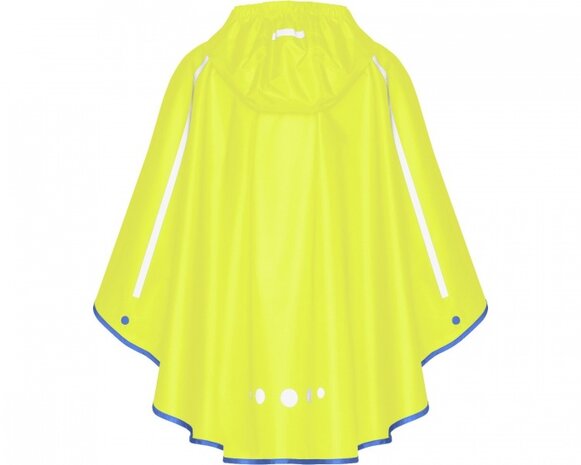 regenponcho opvouwbaar neon-geel junior maat XL