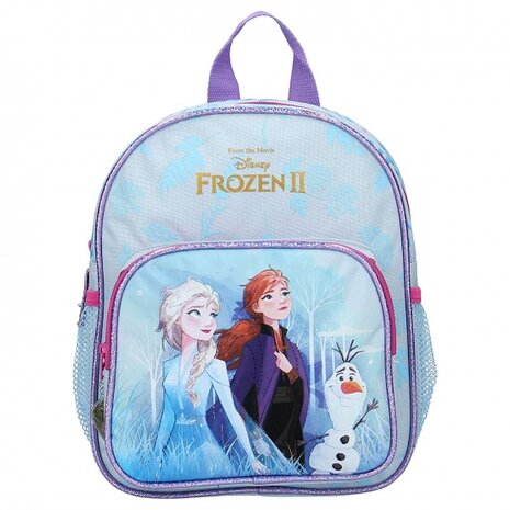 rugzak Frozen II Find the Way 28 x 22 cm blauw
