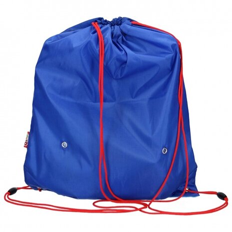 gymtas It&#039;s Playtime 44 x 37 cm blauw