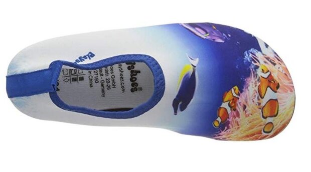 aquaschoenen Koraal UV-werend blauw maat 18/19