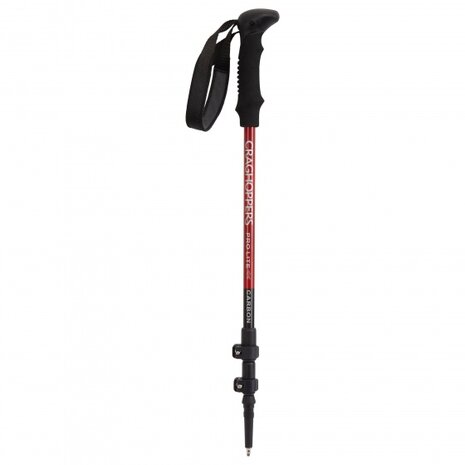 Single Pro Lite wandelstok verstelbaar rood