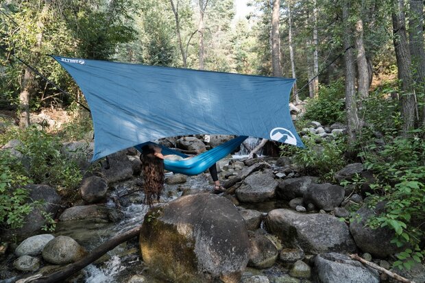 hangmatcover Traverse Shelter 360 x 280 cm blauw