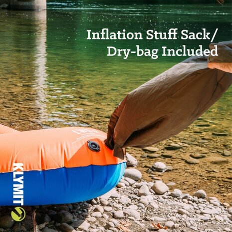 opblaasboot Litewater Dinghy 193 x 114 x 24 cm oranje/blauw