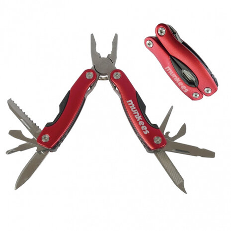 multitool 7 functies rood unisex 11 cm