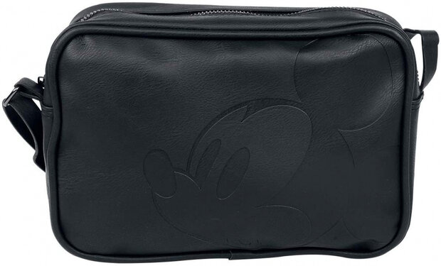 schoudertas Mickey Mouse 16 x 23 cm zwart