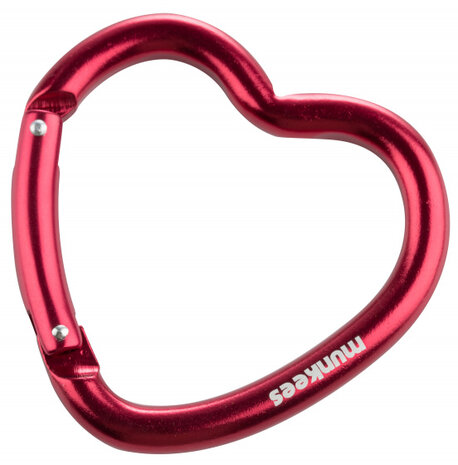 karabijnhaak Hart 3,8 cm rood