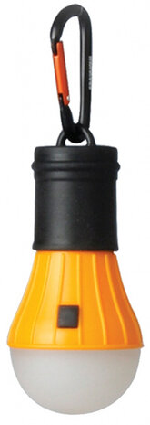 tent lamp LED met karabijnhaak oranje