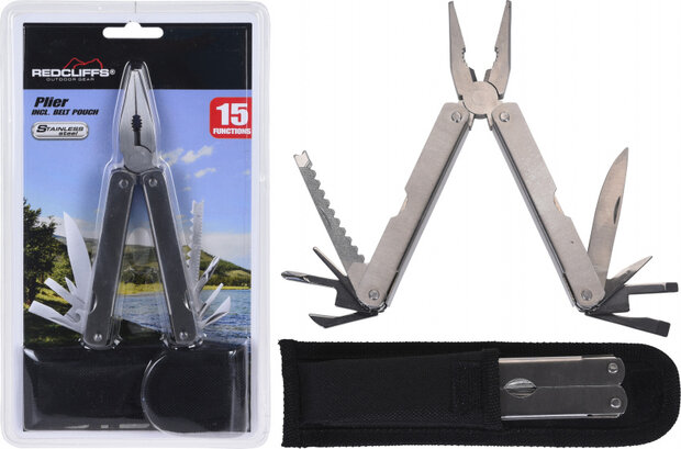 Multitool grijs/zwart 26 x 15 x 2 cm 1 stuk