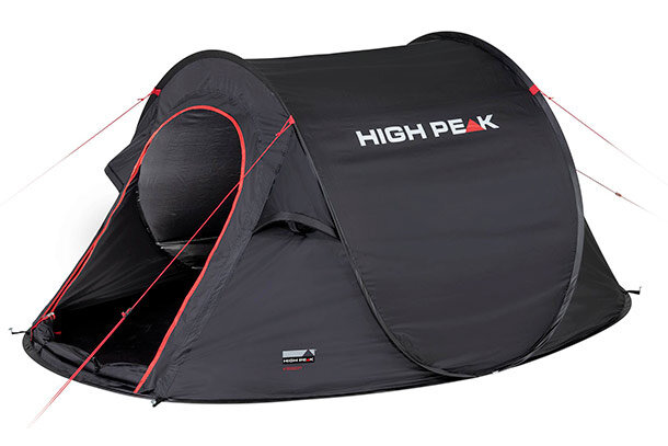 pop-up tent Vision 2-persoons 235 x 140 x 100 cm zwart