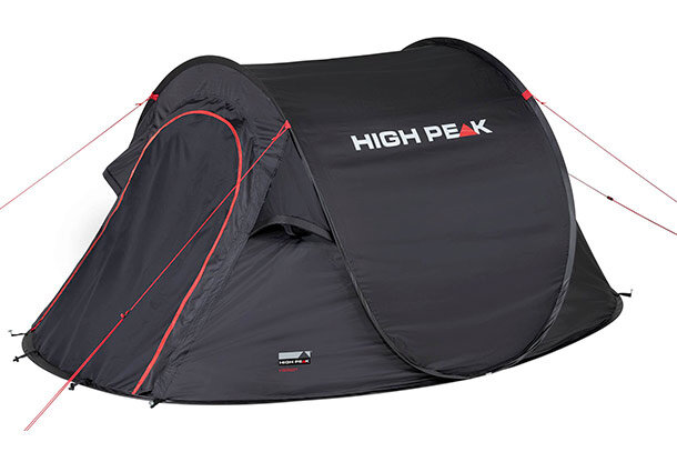 pop-up tent Vision 2-persoons 235 x 140 x 100 cm zwart
