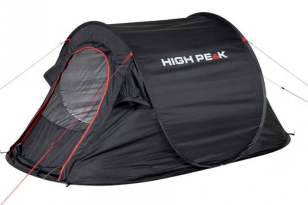 pop-up tent Vision 2-persoons 235 x 140 x 100 cm zwart