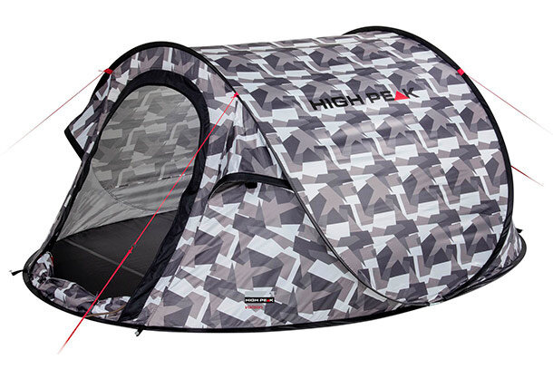 pop-up tent Vision 2-persoons 235 x 140 x 100 cm grijs