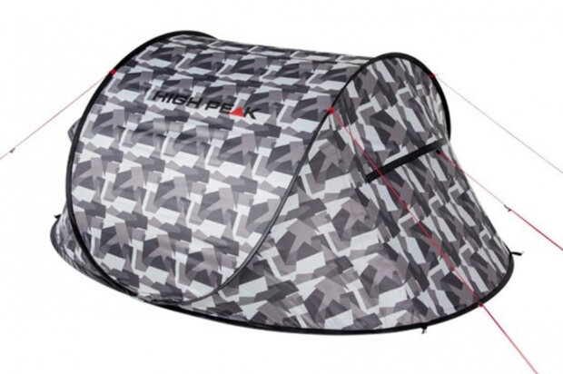 pop-up tent Vision 2-persoons 235 x 140 x 100 cm grijs
