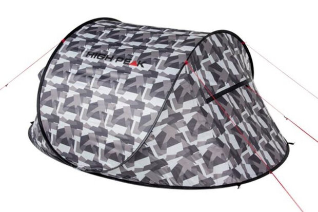 pop-up tent Vision 3-persoons 235 x 180 x 100 cm grijs