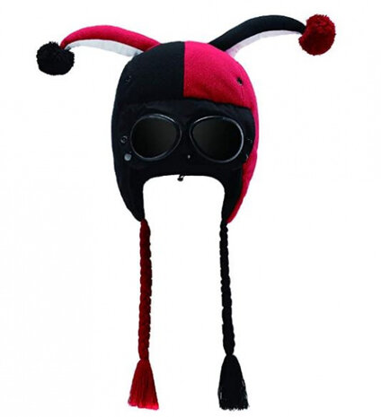 Gogglez muts zwart/rood harlekijn afm. 58 cm