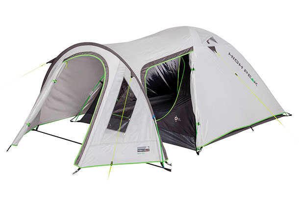 koepeltent Kira 4-persoons 350 x 240 x 130 cm grijs