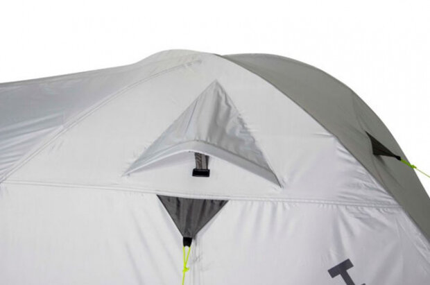 koepeltent Kira 4-persoons 350 x 240 x 130 cm grijs