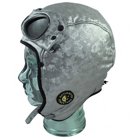 Gogglez muts zilver glanzend afm. 58 cm