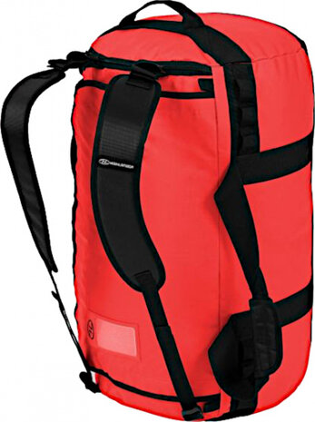weekendtas Storm Kit 65 liter PVC rood/zwart